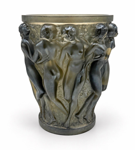 Vaso lalique bacchantes - vaso,