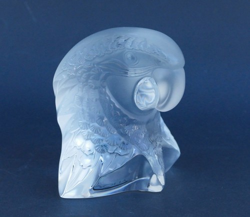 Lalique tête perroquet - perroquet,