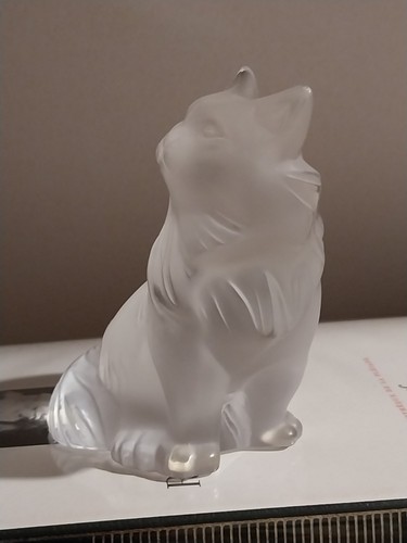 Lalique chat assis - lalique,
