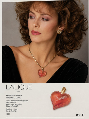Pendentif coeur lalique - pendentif,