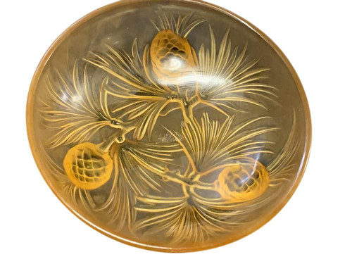 Ciotola lalique color ambra - lalique,