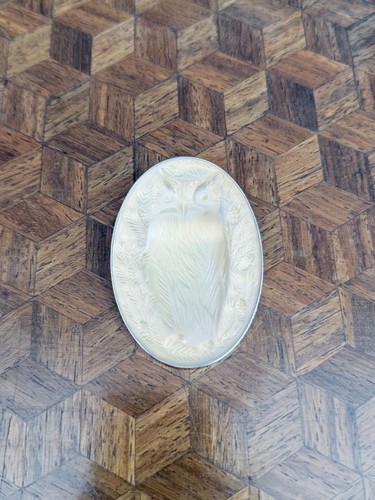 Spilla lalique france gufo - spilla,